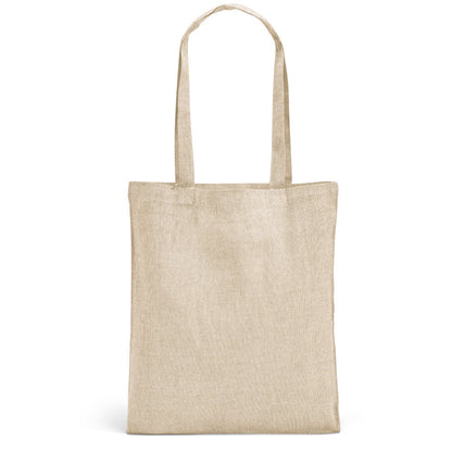 RYNEK promotional tote bag in natural (detail view) with custom logo branding