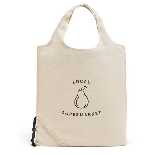 ORLEANS promotional tote bag in light natural with custom logo branding