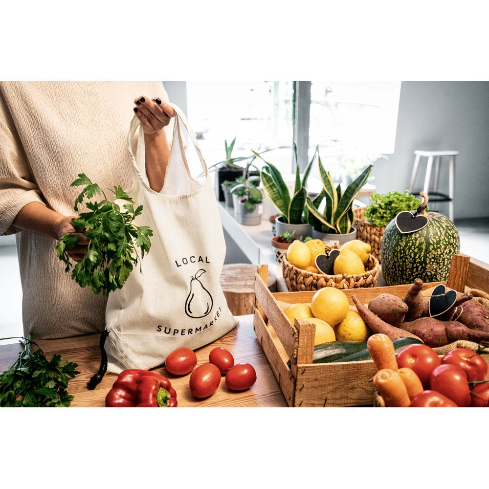 ORLEANS promotional tote bag with custom logo branding
