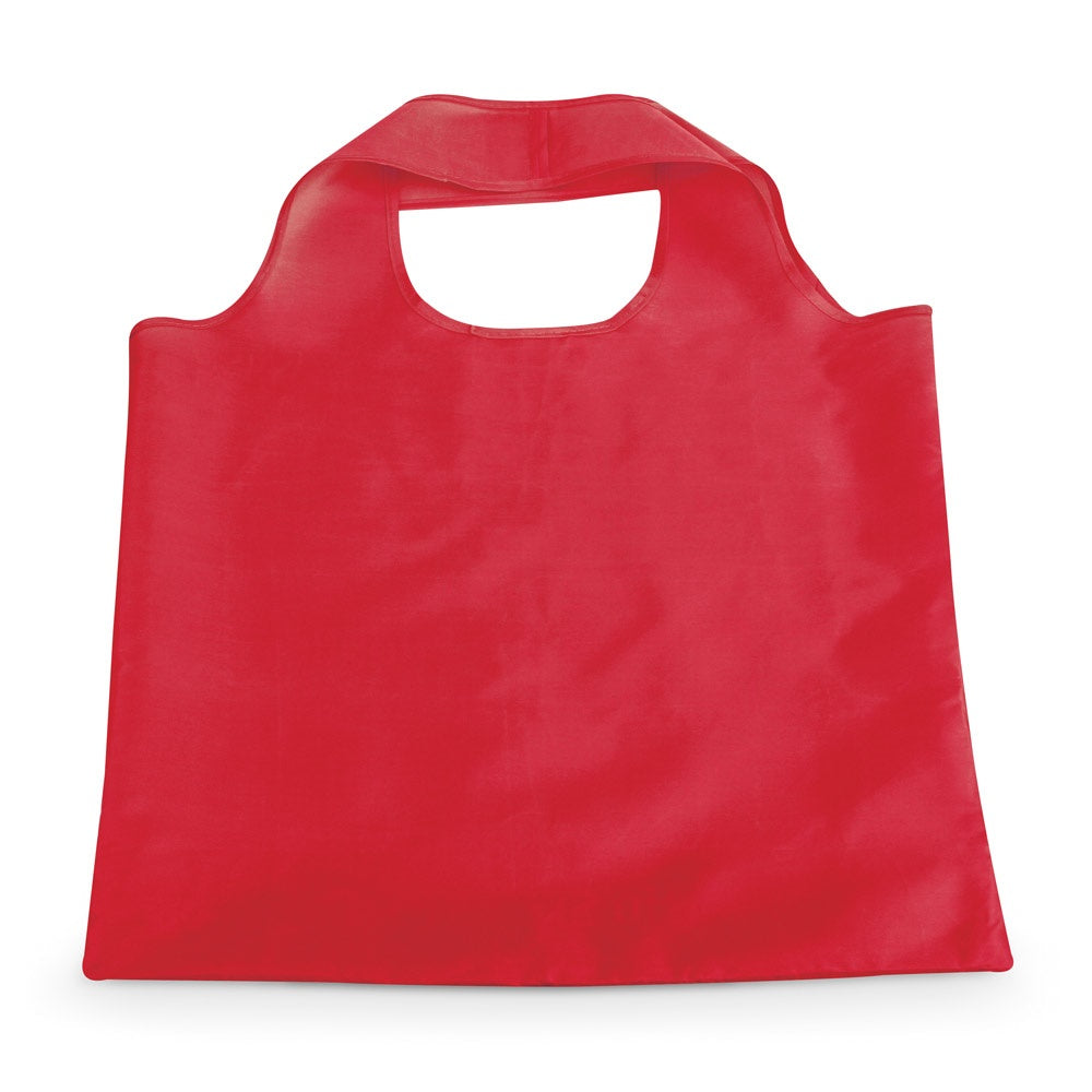 FOLA promotional tote bag in red with custom logo branding