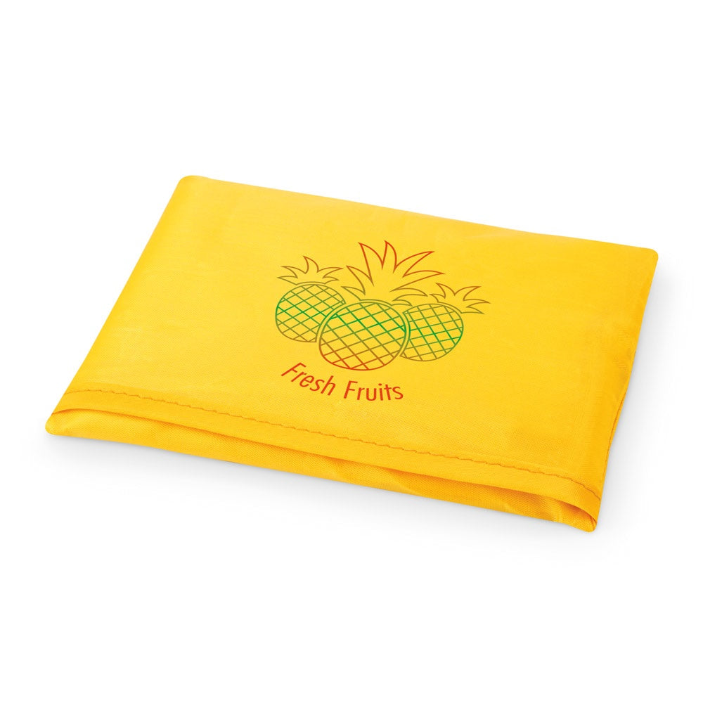 FOLA promotional tote bag in yellow with custom logo branding