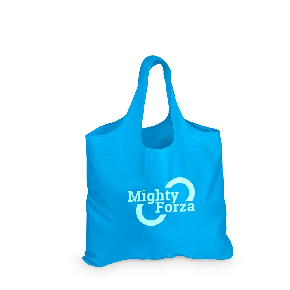 FOLA promotional tote bag (complete set view) with custom logo branding