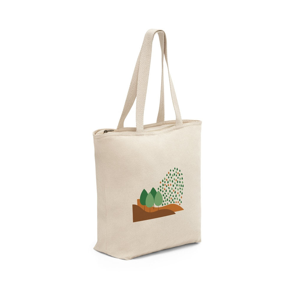 HACKNEY promotional tote bag in light natural with custom logo branding