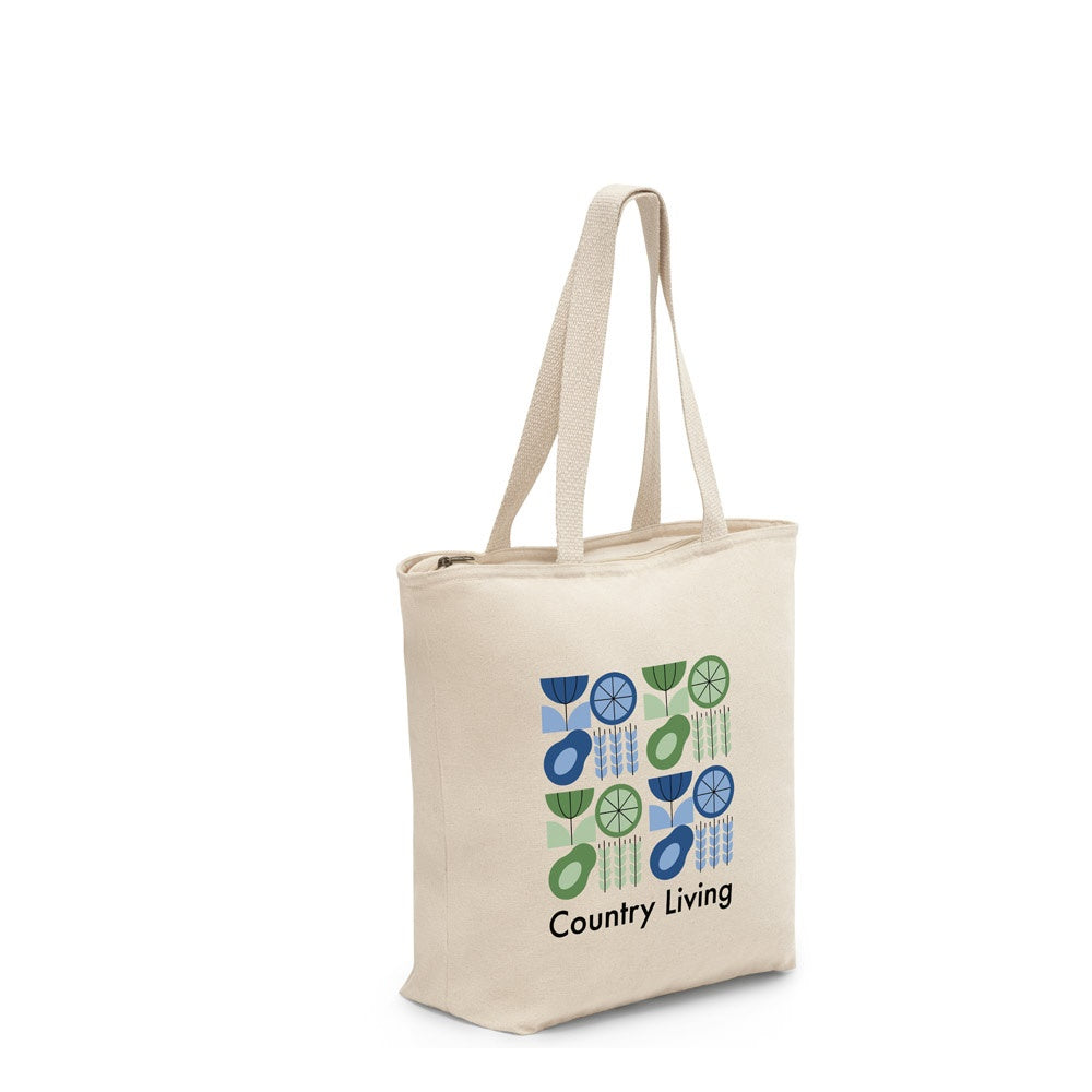 HACKNEY promotional tote bag (complete set view) with custom logo branding