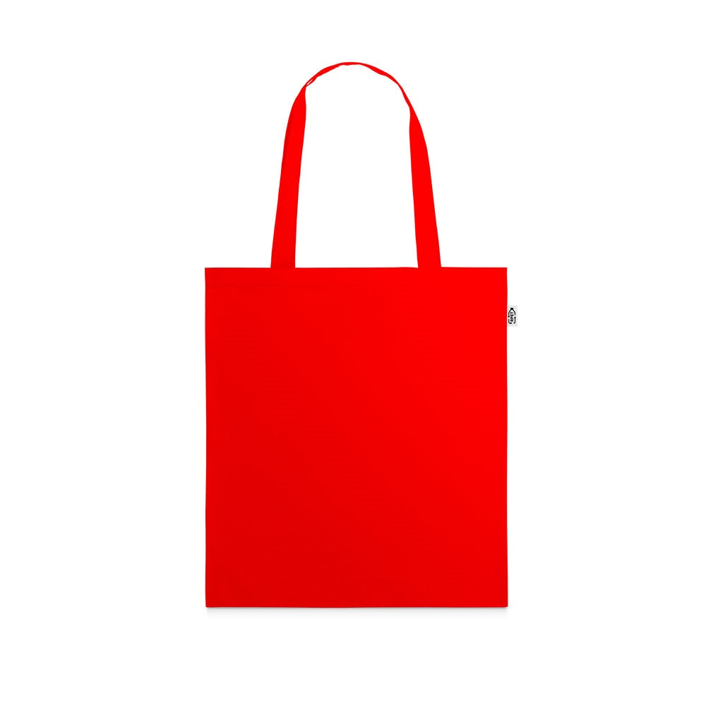 MAPUTO promotional tote bag in red with custom logo branding