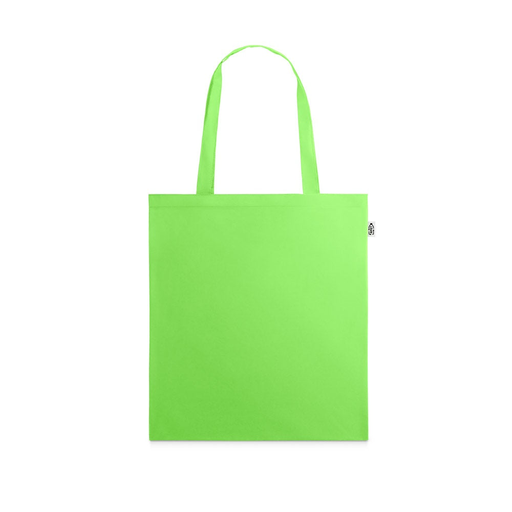 MAPUTO promotional tote bag in light green with custom logo branding