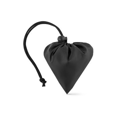 BEIRA promotional tote bag in black (detail view) with custom logo branding