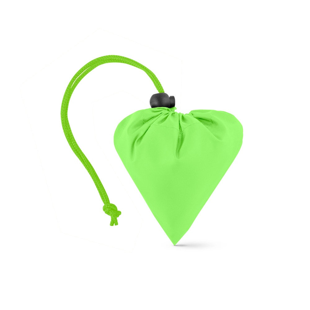 BEIRA promotional tote bag in light green (detail view) with custom logo branding
