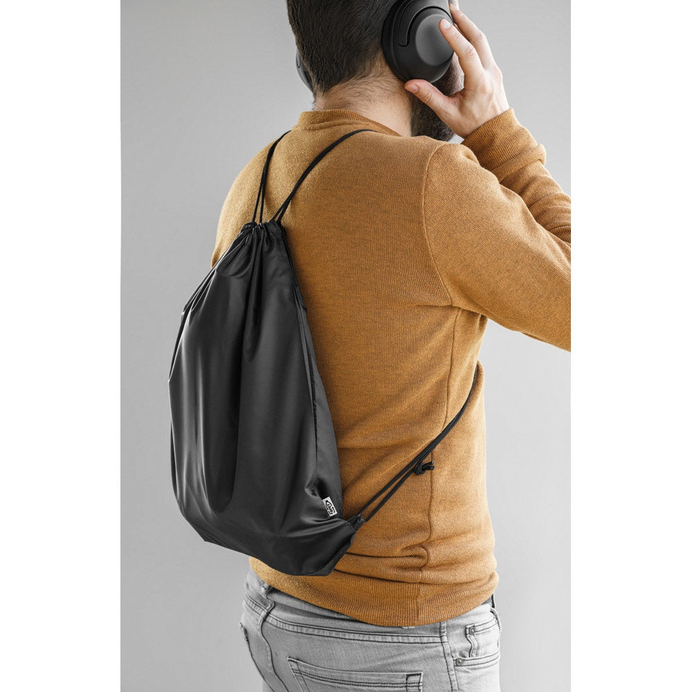 PEMBA promotional drawstring bag with custom logo branding