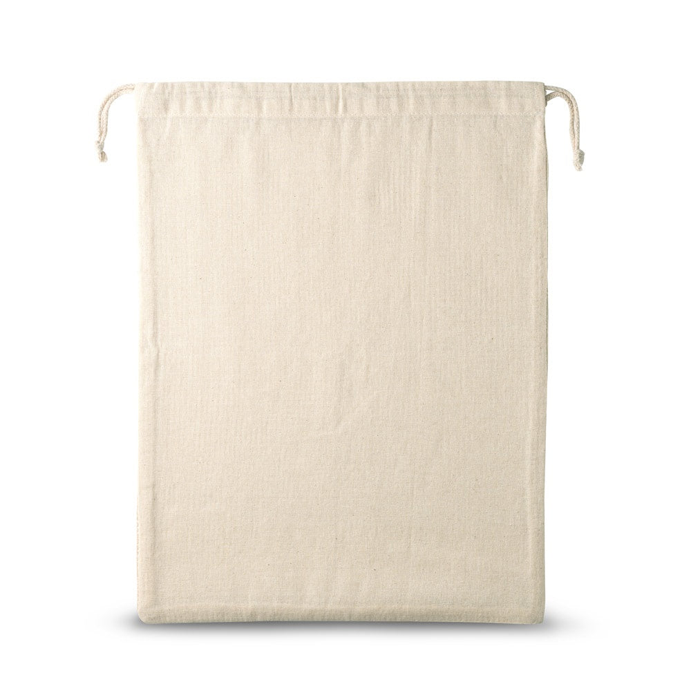 NAPOLI promotional tote bag in light natural (detail view) with custom logo branding