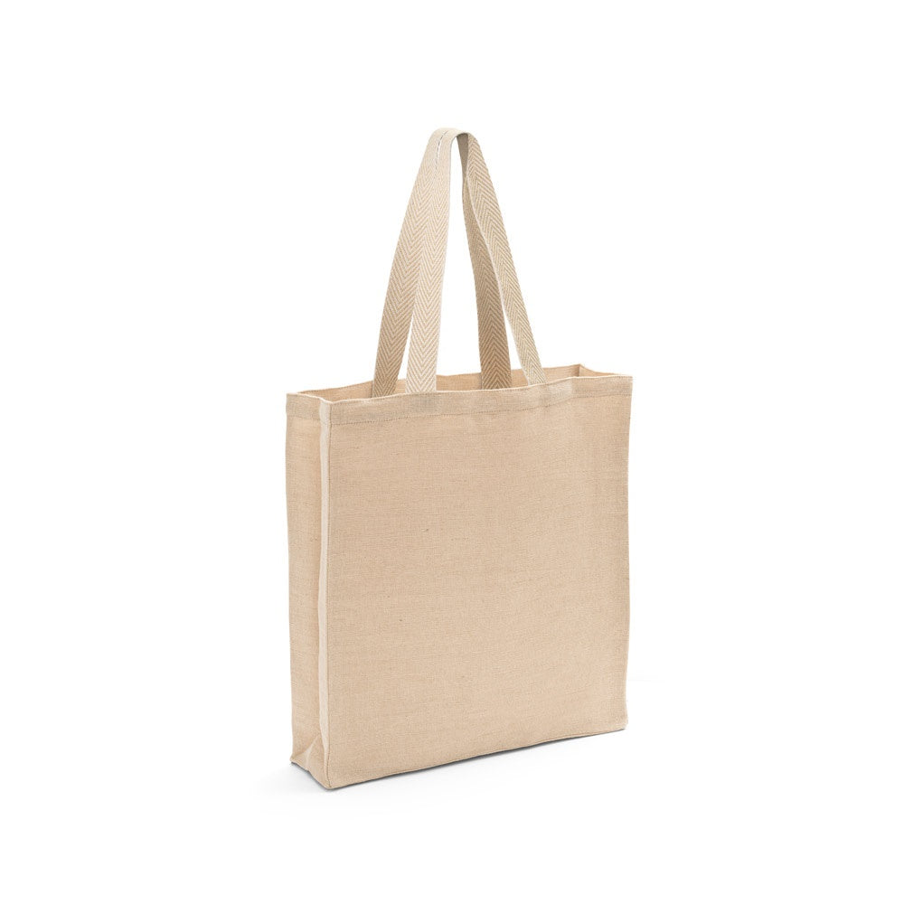 PADOVA promotional tote bag in natural with custom logo branding