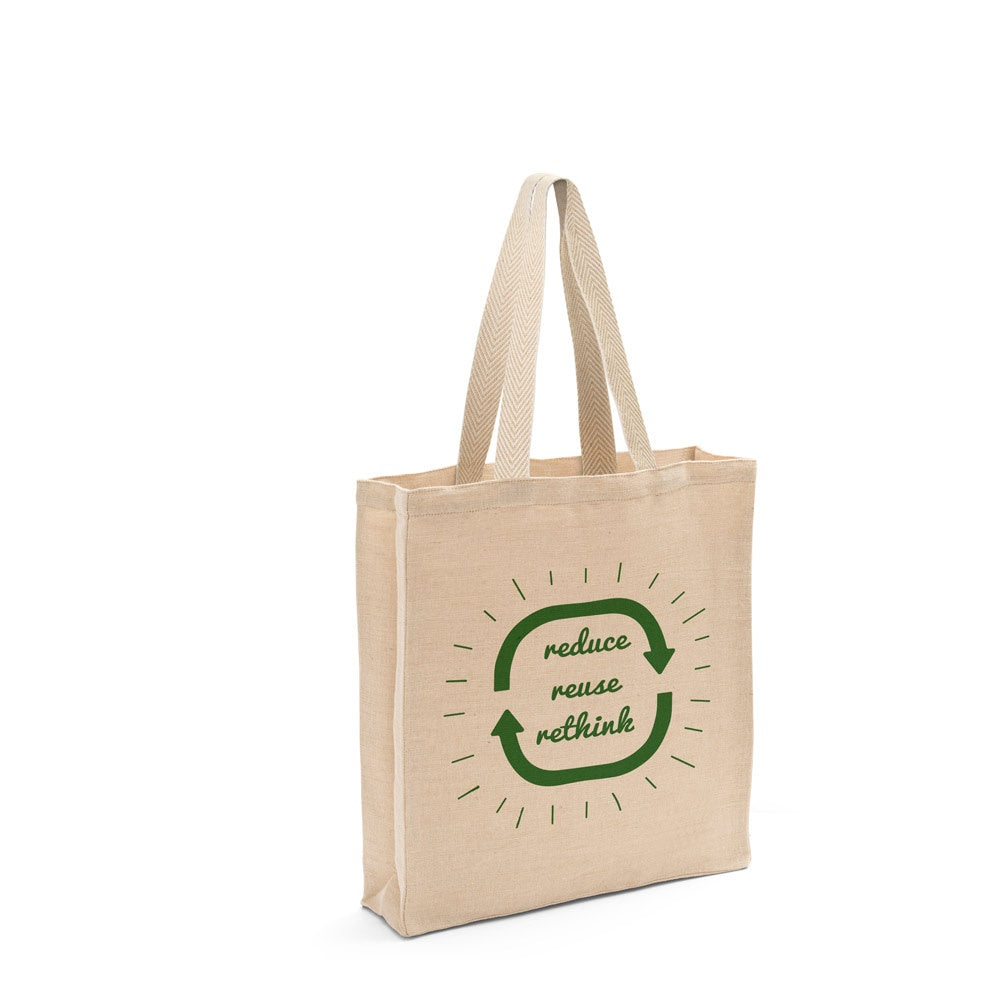 PADOVA promotional tote bag (complete set view) with custom logo branding