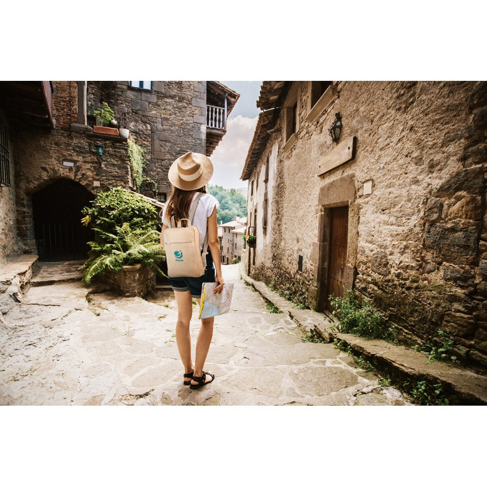 MARBELLA promotional backpack with custom logo branding