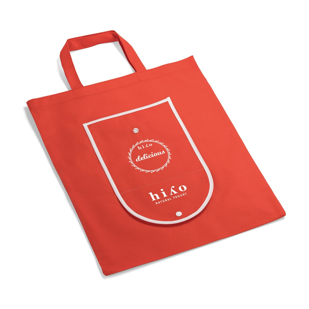 ARLON promotional tote bag in red with custom logo branding
