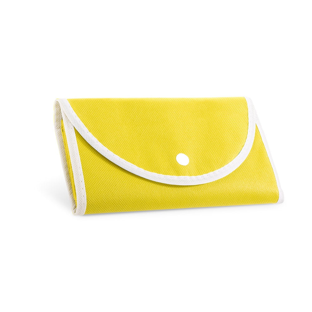 ARLON promotional tote bag in yellow (detail view) with custom logo branding