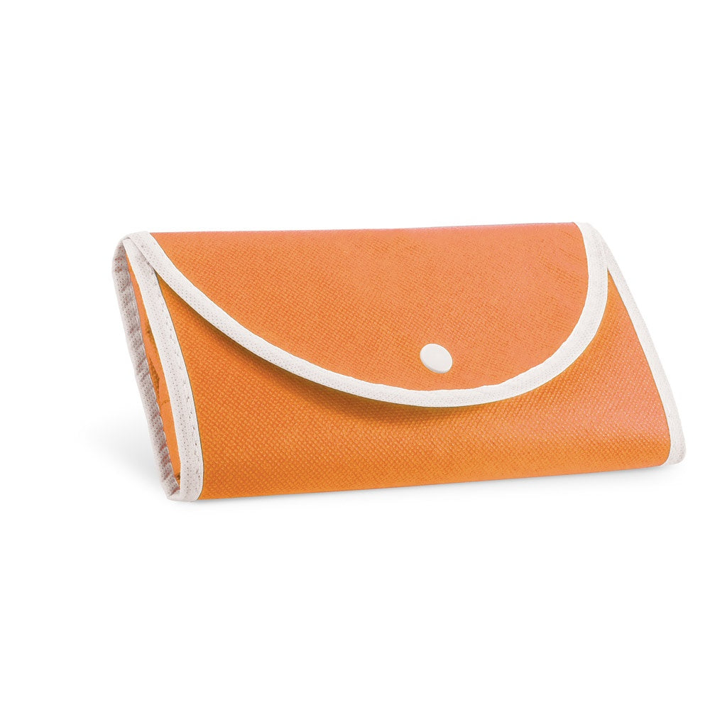 ARLON promotional tote bag in orange (detail view) with custom logo branding