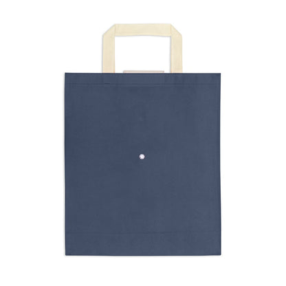 CARDINAL promotional tote bag in blue (detail view) with custom logo branding