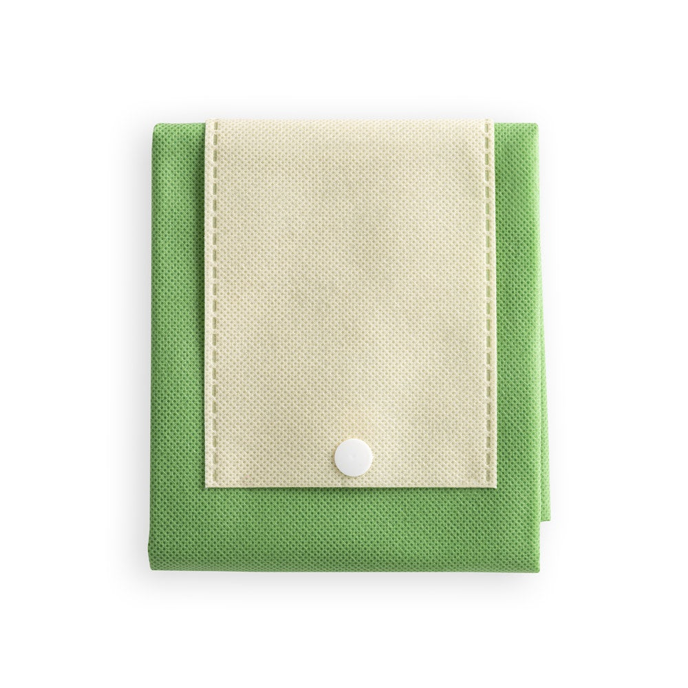 CARDINAL promotional tote bag in light green (detail view) with custom logo branding