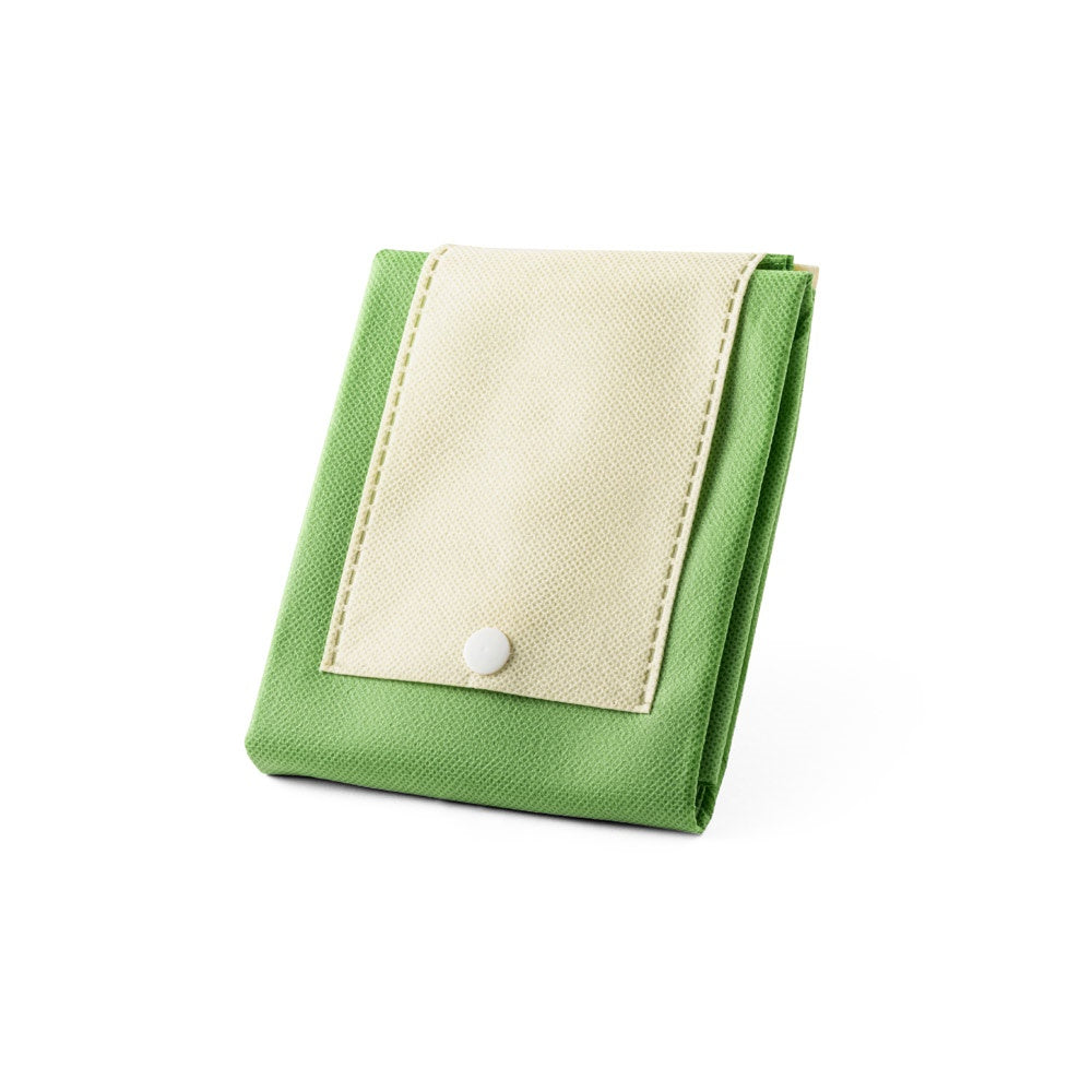 CARDINAL promotional tote bag in light green (detail view) with custom logo branding