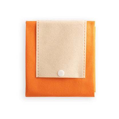 CARDINAL promotional tote bag in orange (detail view) with custom logo branding