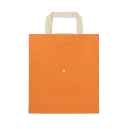 CARDINAL promotional tote bag in orange (detail view) with custom logo branding