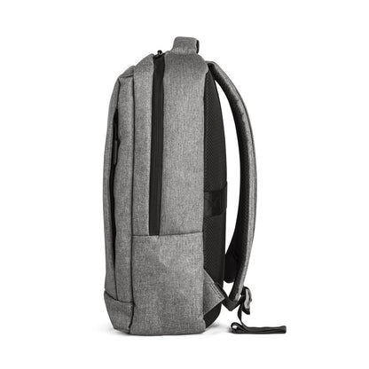 BOLOGNA promotional laptop bag in grey (detail view) with custom logo branding