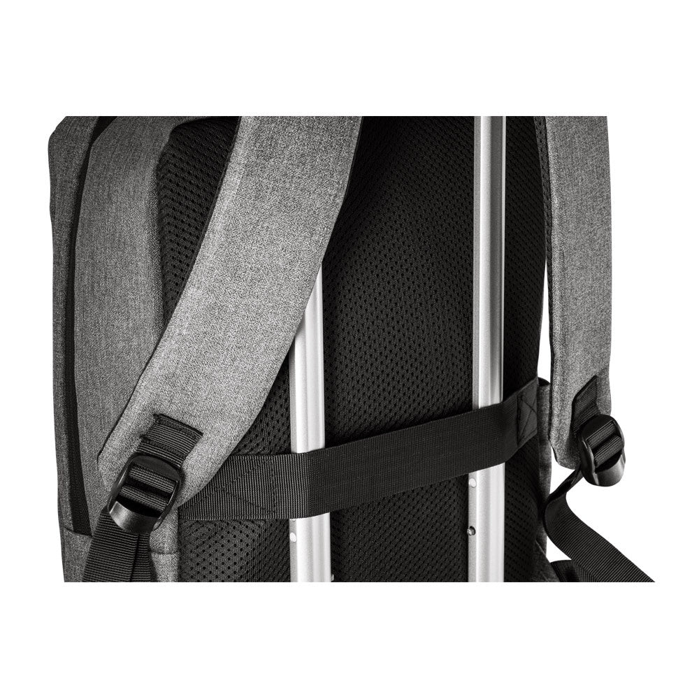 BOLOGNA promotional laptop bag in grey with custom logo branding
