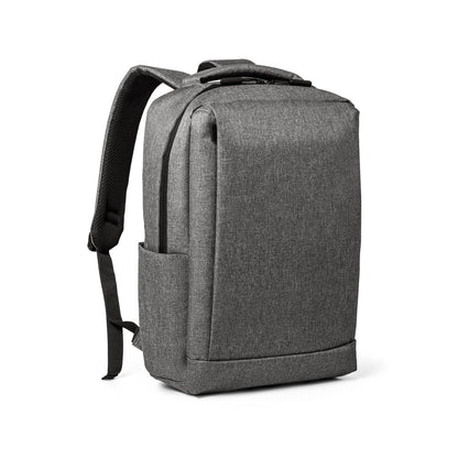BOLOGNA promotional laptop bag in grey with custom logo branding