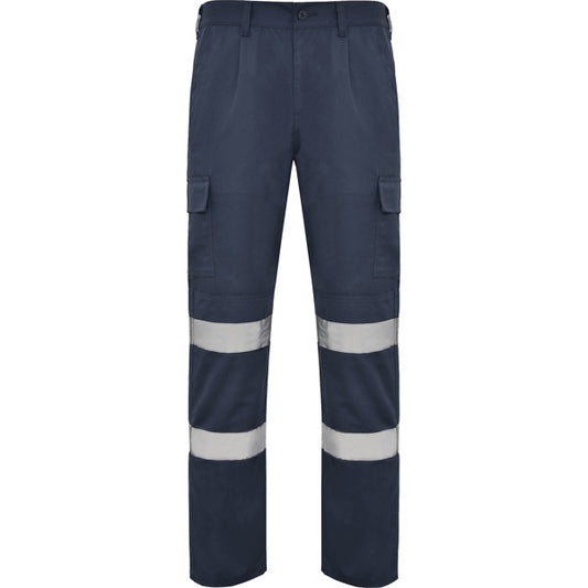 ROLY WRK DAILY HV Men's high-visibility trousers in lead - promotional clothing printed with your company logo