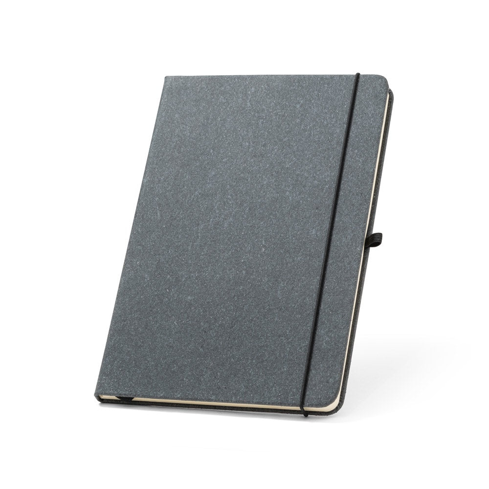 MATISSE promotional notebook in black with custom logo branding