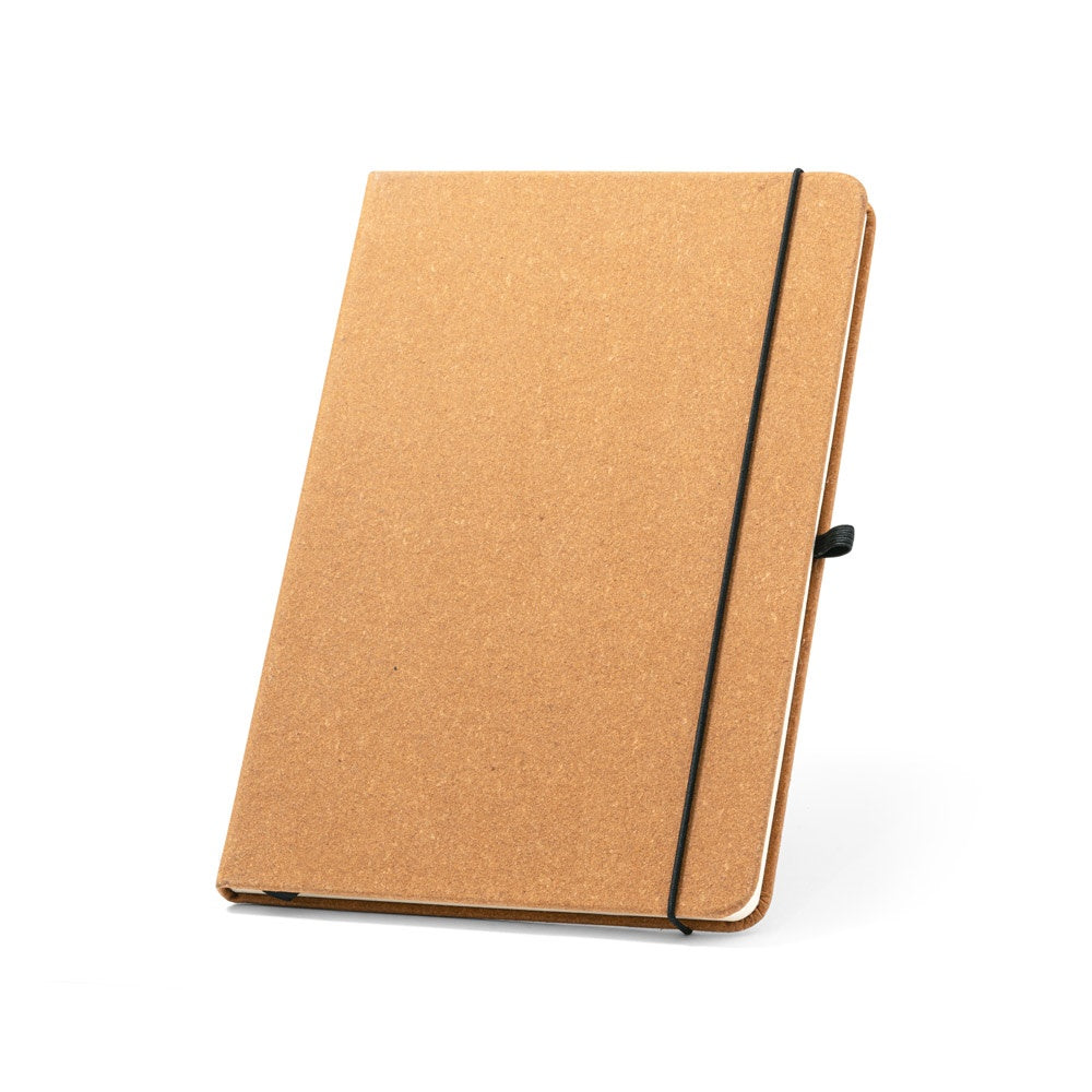 MATISSE promotional notebook in light brown with custom logo branding