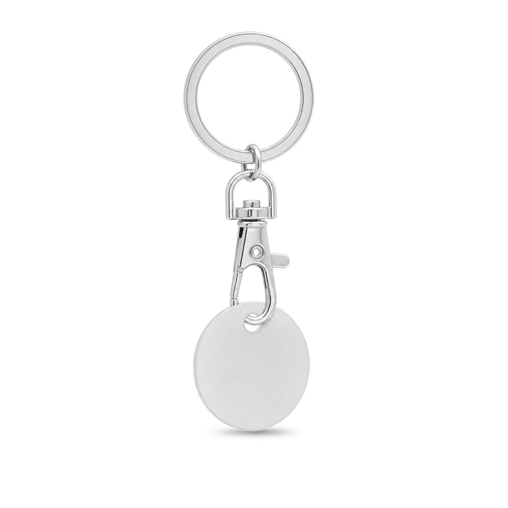 FIDO promotional event giveaway in silver (detail view) with custom logo branding