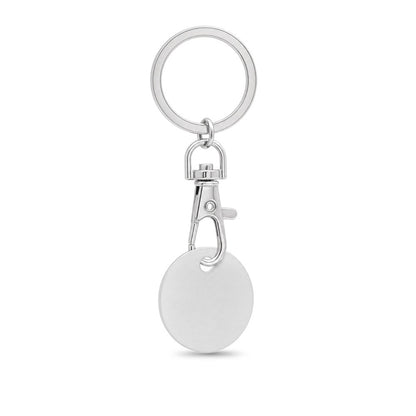 FIDO promotional event giveaway in silver (detail view) with custom logo branding