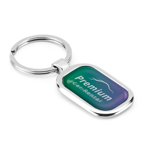 ZABEL promotional event giveaway in satin silver with custom logo branding