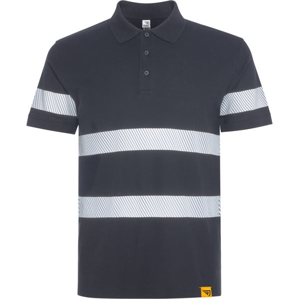 ROLY WRK FORAN Unisex high-visibility polo shirt in lead - promotional clothing printed with your company logo