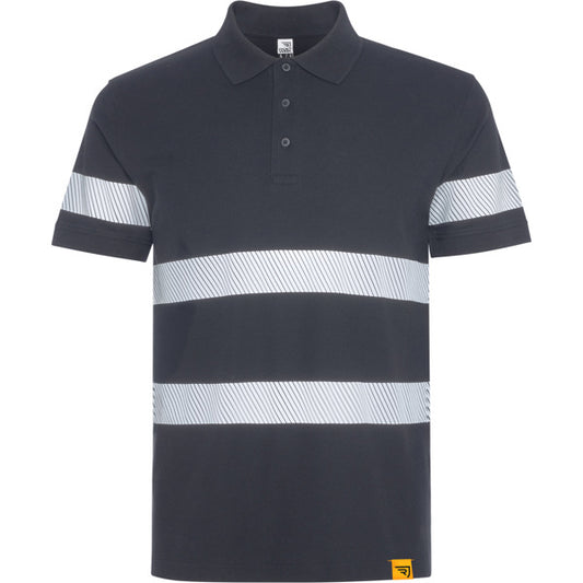 ROLY WRK FORAN Unisex high-visibility polo shirt in lead - promotional clothing printed with your company logo