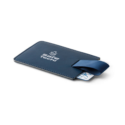 POPPY promotional travel accessory in blue with custom logo branding