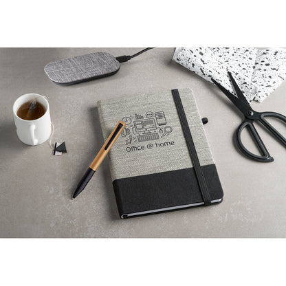 ROUSSEAU promotional notebook with custom logo branding