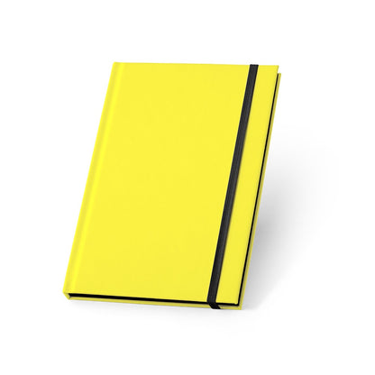 WATTERS promotional notebook in yellow with custom logo branding