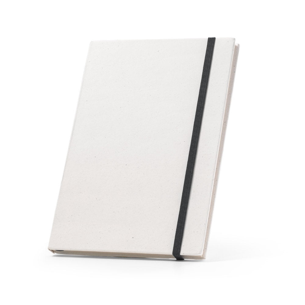 MILKY promotional notebook in black with custom logo branding