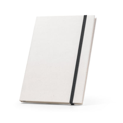 MILKY promotional notebook in black with custom logo branding