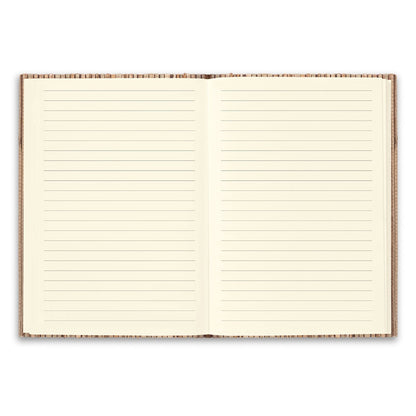 NERUDA promotional notebook in natural (detail view) with custom logo branding