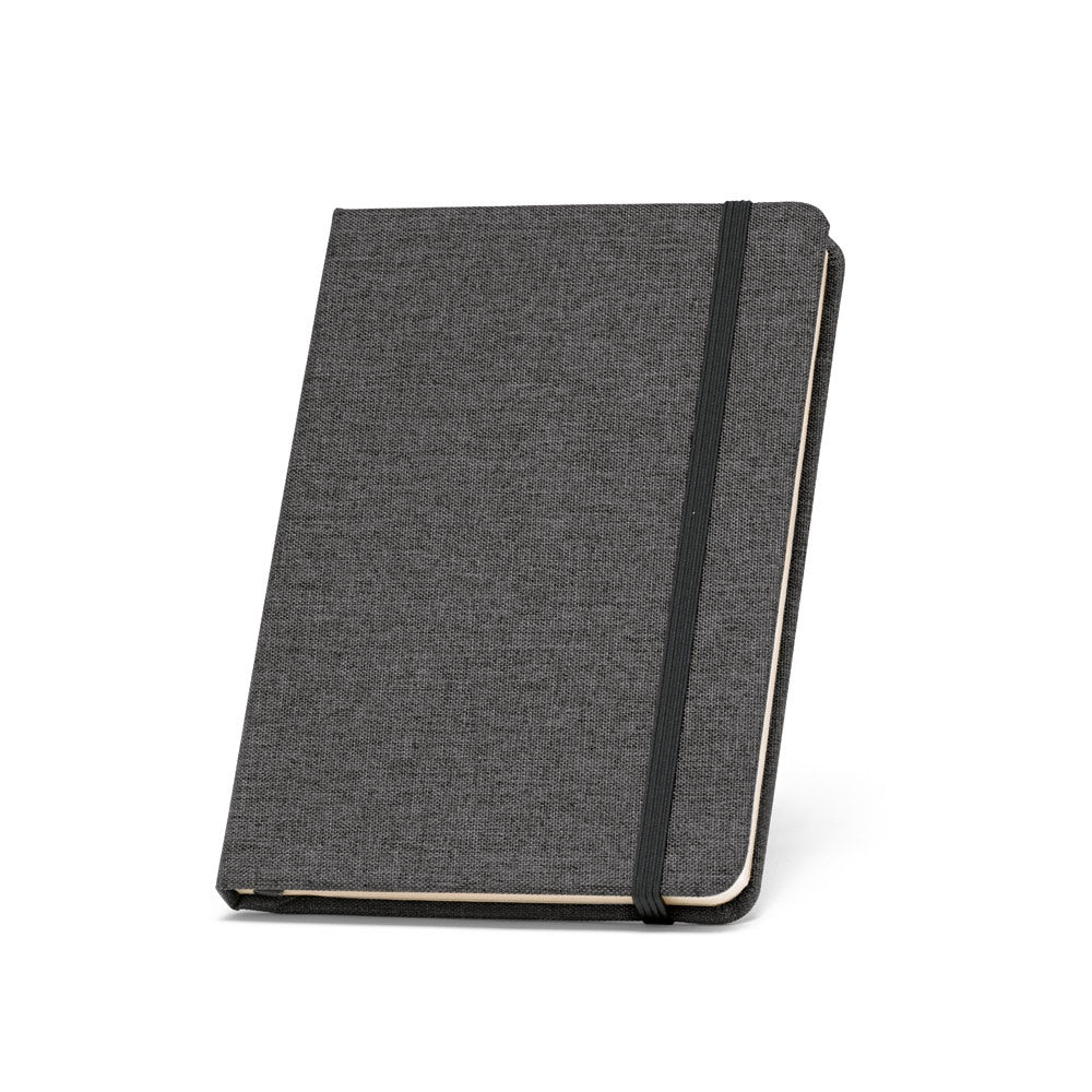 BOYD promotional notebook in black with custom logo branding