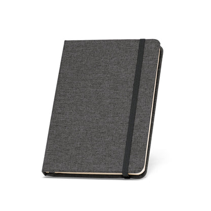 BOYD promotional notebook in black with custom logo branding