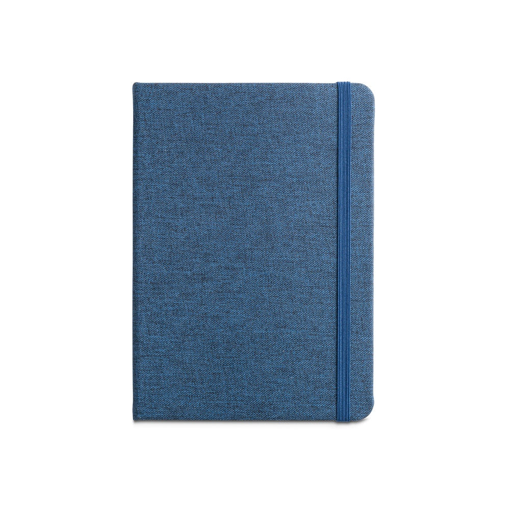 BOYD promotional notebook in blue (detail view) with custom logo branding