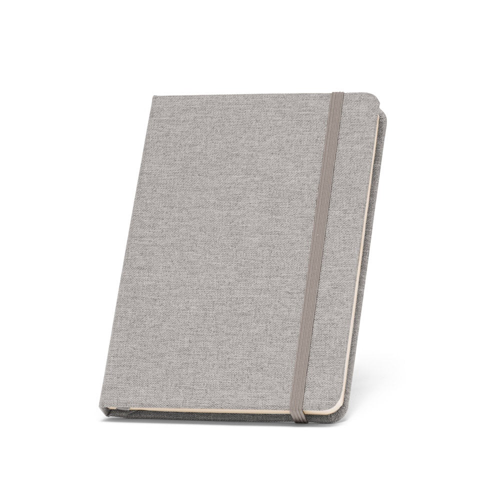 BOYD promotional notebook in light grey with custom logo branding