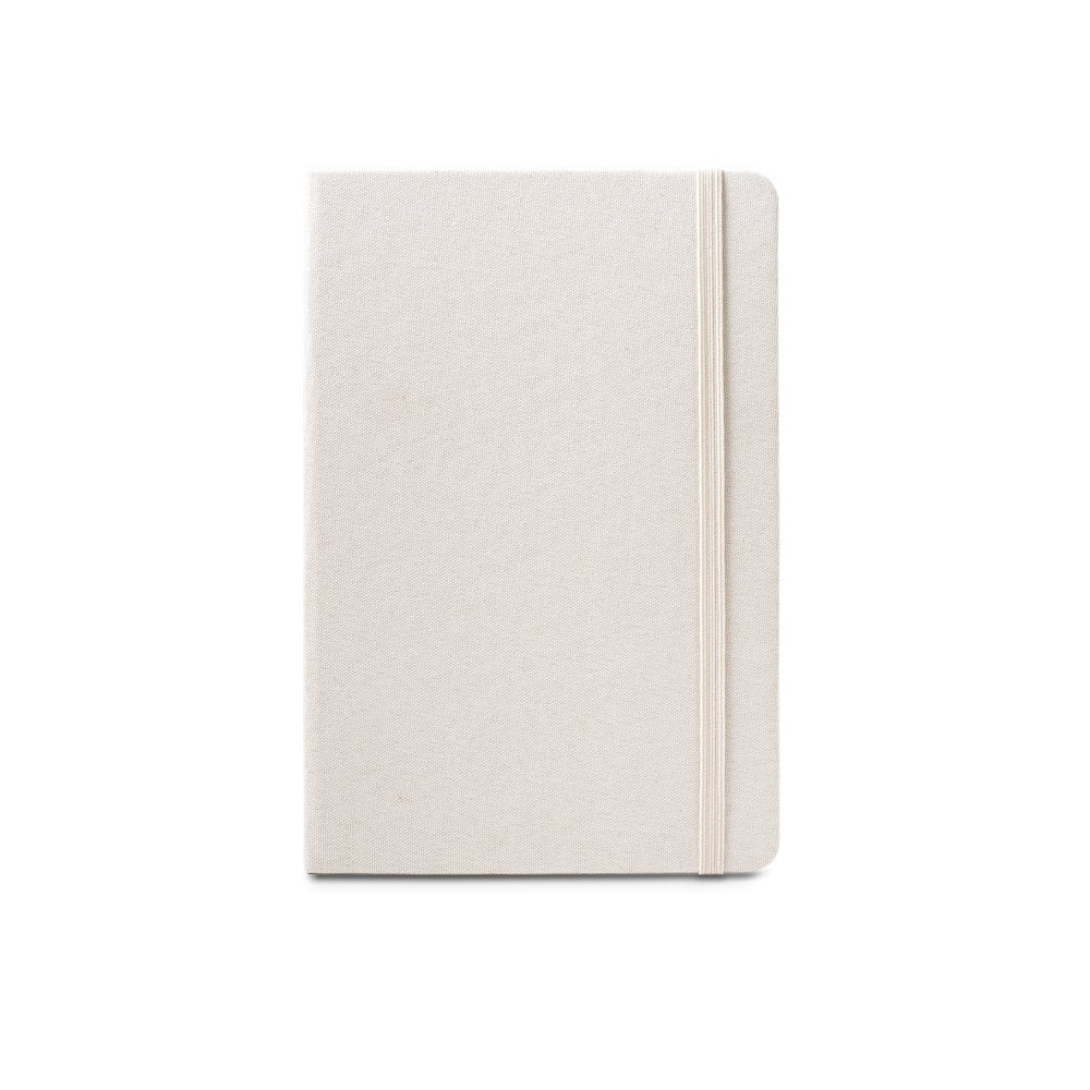 BOYD promotional notebook in beige (detail view) with custom logo branding
