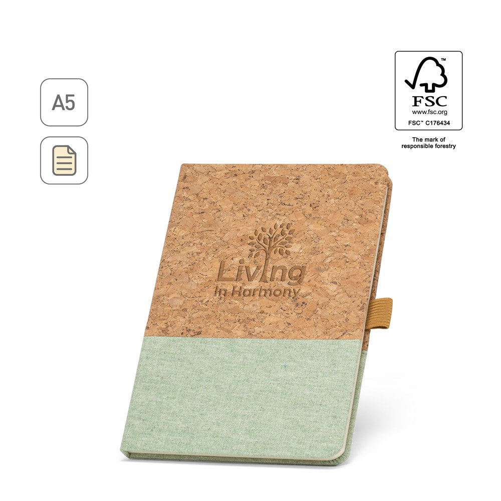 KLEE promotional notebook (complete set view) with custom logo branding