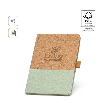 KLEE promotional notebook (complete set view) with custom logo branding