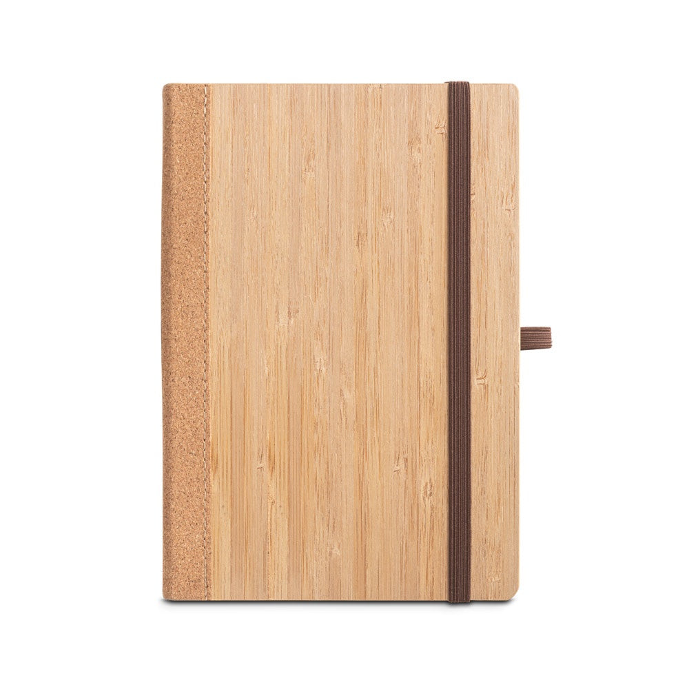 ORWELL promotional notebook in natural (detail view) with custom logo branding